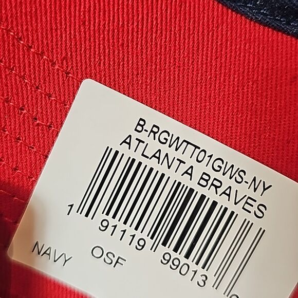 47brand MLB Atlanta Braves Red Navy Baseball Cap 071921-271 New - Picture 14 of 14